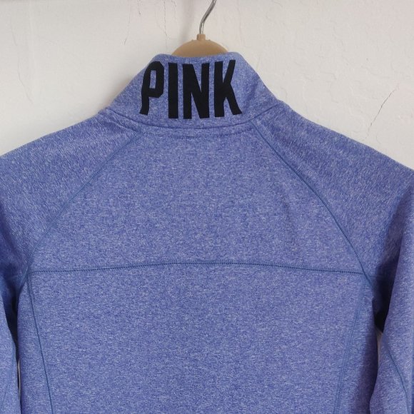 Victoria Secret Pink Size Small Petite Workout Quarter Zip Sweatshirt - Picture 2 of 5